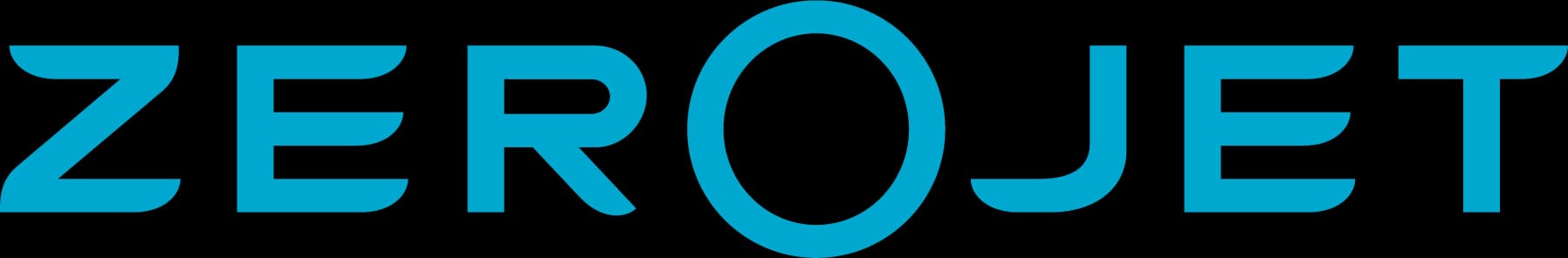 ZeroJet logo in blue lettering on a white background.